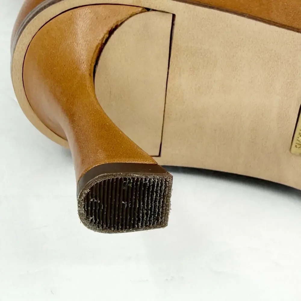 Vince Camuto Womens Emily Knee High Boots Size 6.5 M Wide Calf Brown Leather EUC